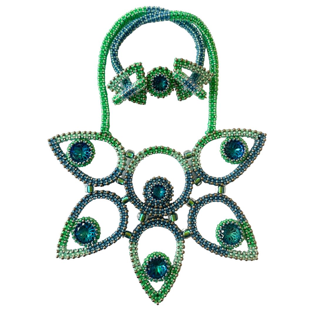 Lotus Necklace Kit COOL COLOURS