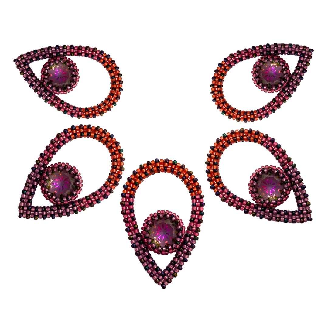 Lotus Necklace Kit WARM COLOURS