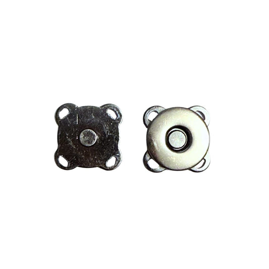Magnetic Sew On Clasp, Press Stud, Snap Button, 14mm, Gunmetal