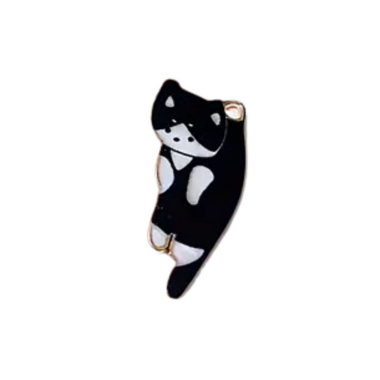 Magnetic Needle Minder Kitty Cat, Black with White Socks