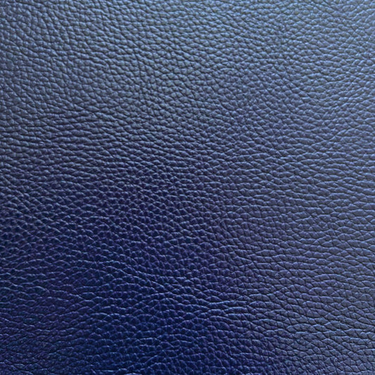 Navy Blue Imitation Leather PU Vinyl