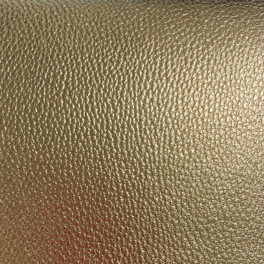 Gold Metallic Imitation Leather PU Vinyl