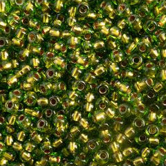 Preciosa Size 10/0 Czech Glass Seed Beads - Copper Lined Green