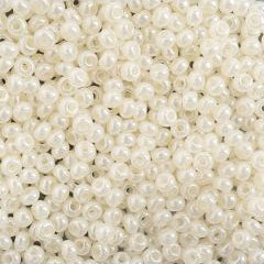 Preciosa Size 10/0 Czech Glass Seed Beads - Ivory Pearl Ceylon