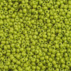 Preciosa Size 10/0 Czech Glass Seed Beads - Opaque Chartreuse