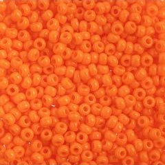 Preciosa Size 10/0 Czech Glass Seed Beads - Opaque Orange