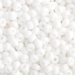 Preciosa Size 10/0 Czech Glass Seed Beads - Opaque White