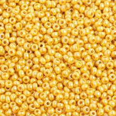 Preciosa Size 10/0 Czech Glass Seed Beads - Opaque Yellow Lustre