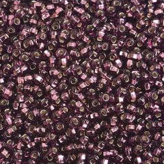 Preciosa Size 10/0 Czech Glass Seed Beads - Silverlined Amethyst