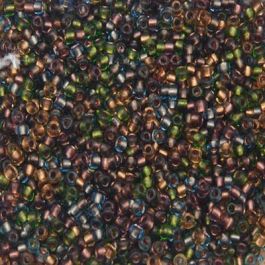 Preciosa Size 10/0 Czech Glass Seed Beads - Silverlined Nature Mix