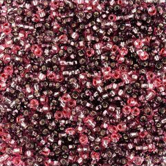 Preciosa Size 10/0 Czech Glass Seed Beads - Silverlined Lilac Mix