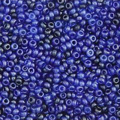 Preciosa Size 10/0 Czech Glass Seed Beads - Transparent Blue Lustre Mix