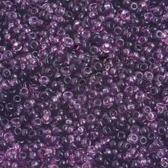 Preciosa Size 10/0 Czech Glass Seed Beads - Transparent Lilac Purple Mix