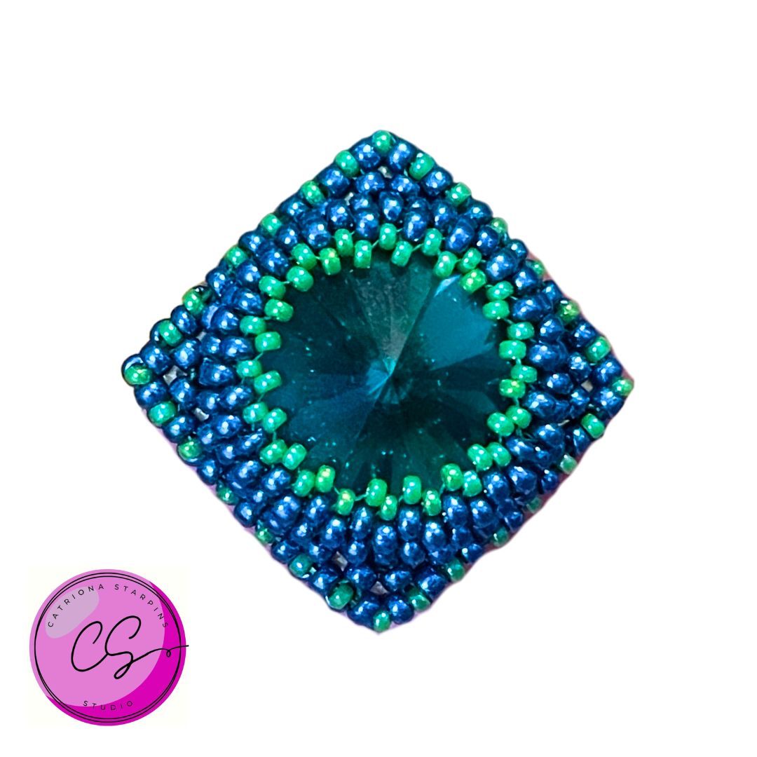 TUTORIAL - FREE PDF DOWNLOAD Celebrations Cocktail Ring by Catriona Starpins