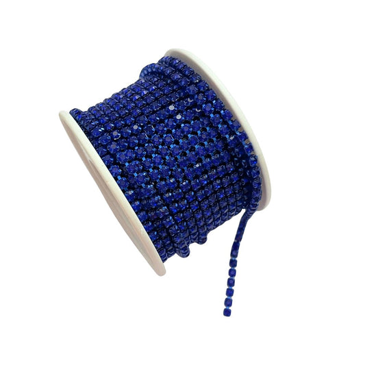 Rhinestone Cup Chain 3mm Sapphire