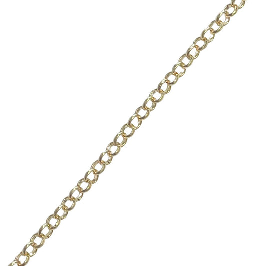 Rolo Chain, 3mm links, Gold