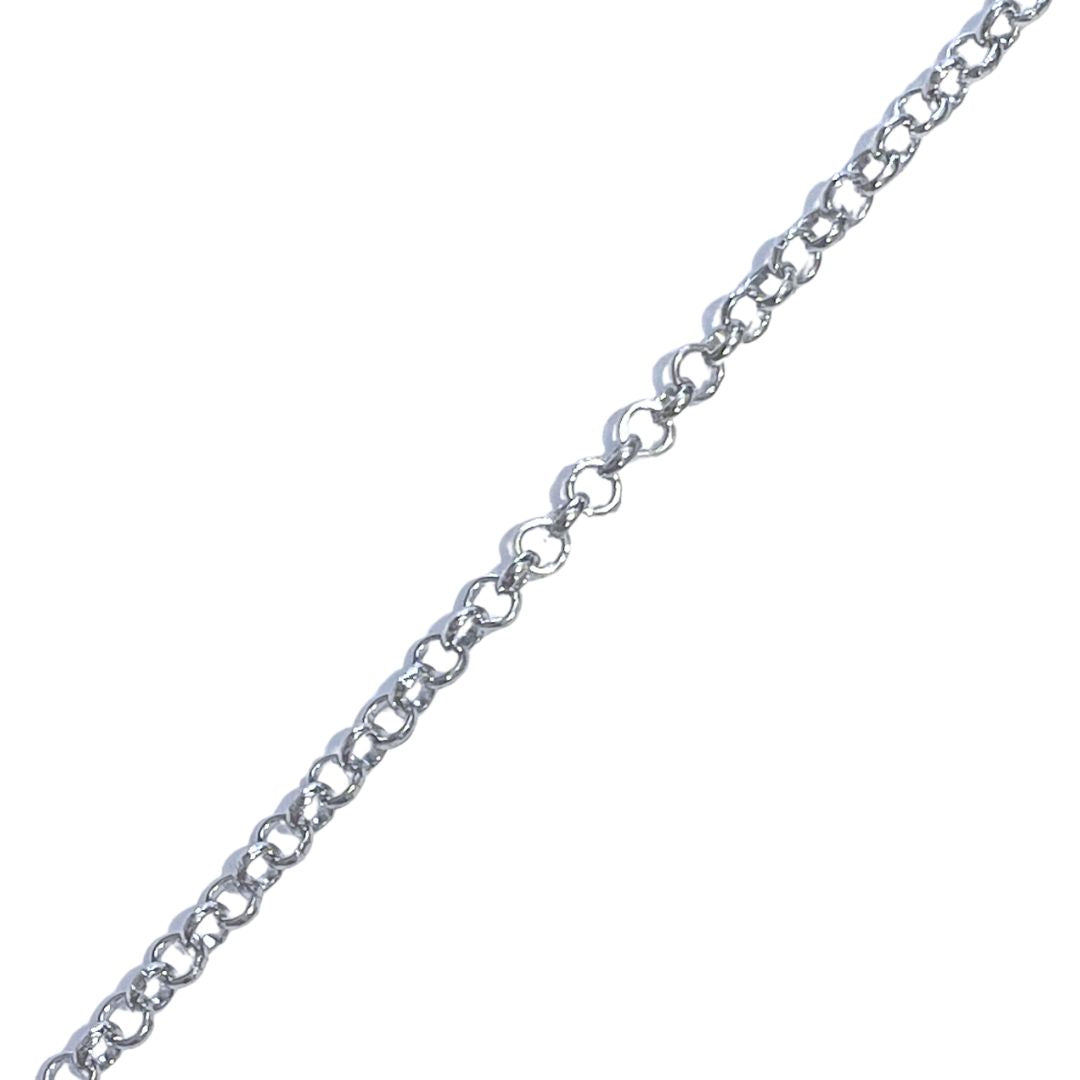Rolo Chain, 3mm links, Silver
