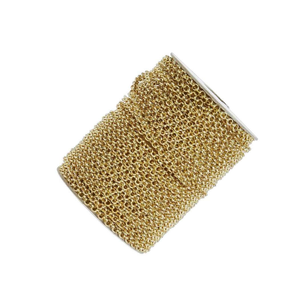 Rolo Chain, 3mm links, Gold