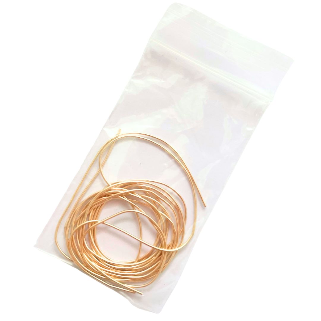 Rose Gold Soft Round Smooth Copper Bullion Metallic Wire