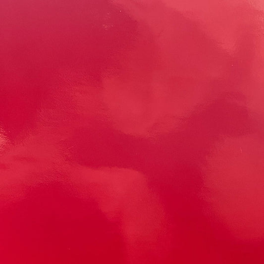 Shiny Red Imitation Leather Vinyl
