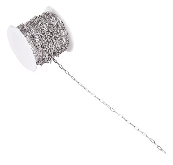 Paperclip Chain 2.5mm Silver