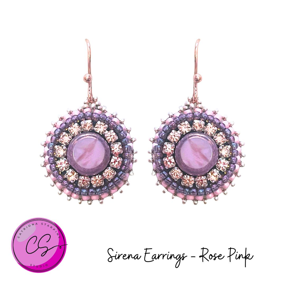 Sirena Earrings Kit Rose Pink with Copper