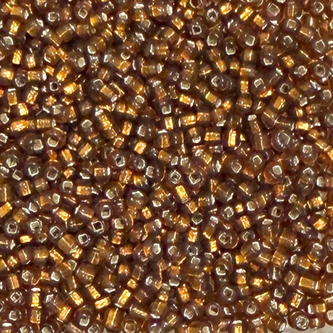 Size 11 Japanese Glass Seed Bead Silverlined Chocolate Brown