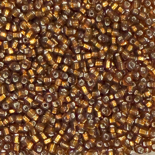 Size 11 Japanese Glass Seed Bead Silverlined Chocolate Brown