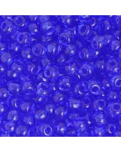 Preciosa Size 2/0 Czech Glass Seed Beads - Transparent Cobalt