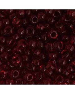 Preciosa Size 2/0 Czech Glass Seed Beads - Transparent Ruby
