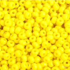 Preciosa Size 6/0 Czech Glass Seed Beads - Opaque Lemon Yellow