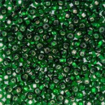 Preciosa Size 6/0 Czech Glass Seed Beads - Silverlined Light Green