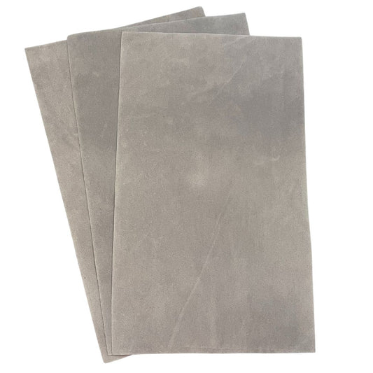 Soft Grey Coloured, Soft Faux Velvet Fabric for Bead Embroidery