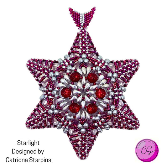 Starlight Christmas Ornament Kit RED with PDF Tutorial