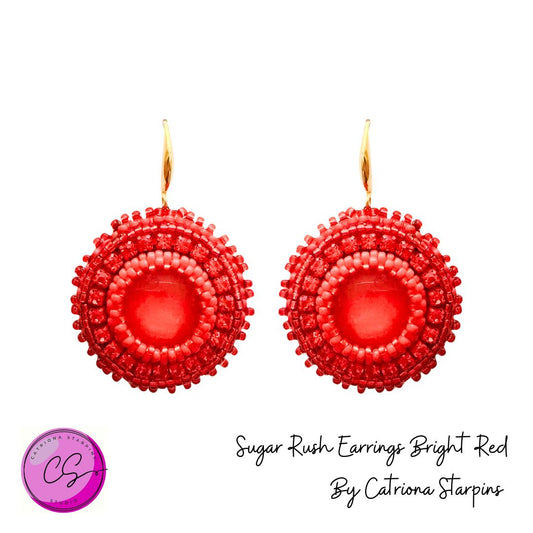 Sugar Rush Earrings Kit Bright Red