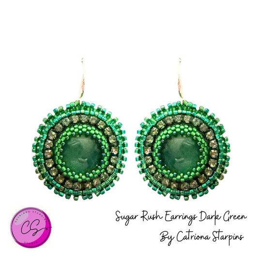 Sugar Rush Earrings Kit Emerald Green