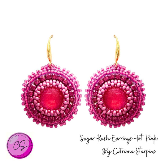 Sugar Rush Earrings Kit Hot Pink