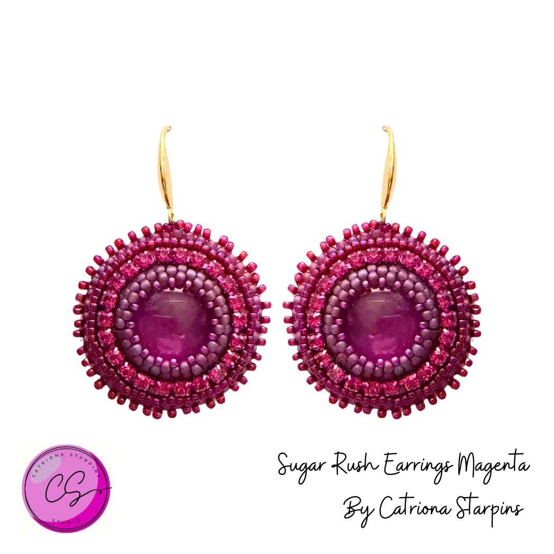 Sugar Rush Earrings Kit Magenta