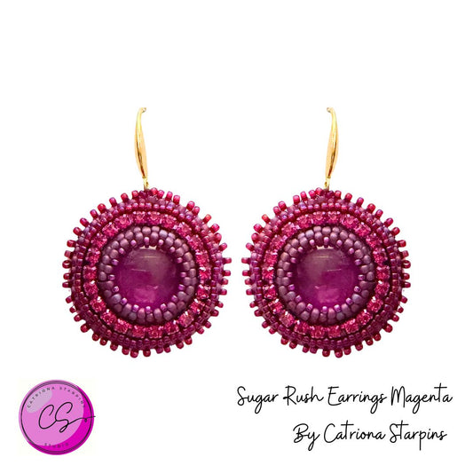 Sugar Rush Earrings Kit Magenta