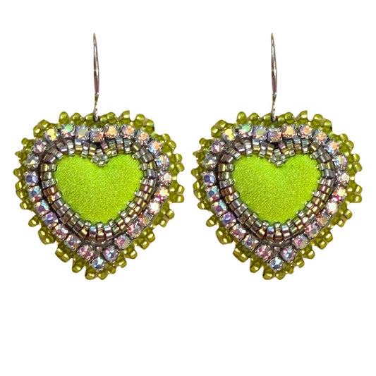 Sweetheart Earrings Kit Chartreuse
