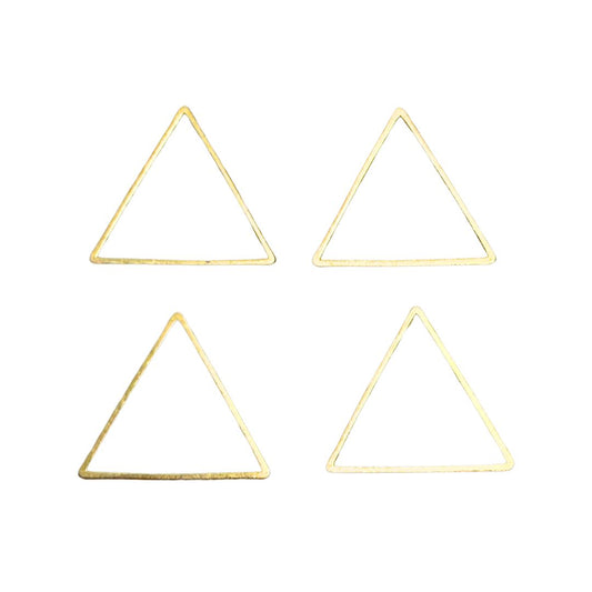 Triangle Metal Shape, 20x20mm, Gold