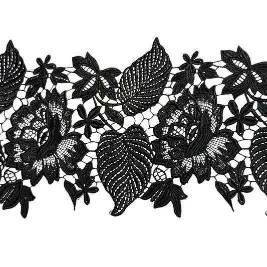 Vintage Lace Black, 18cm wide, sold per meter