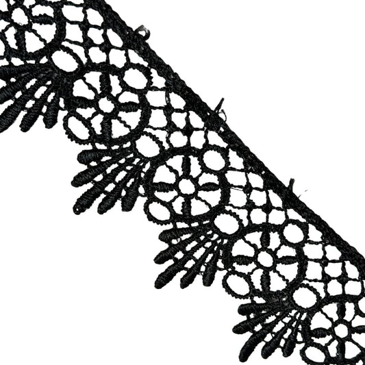 Vintage Lace Black, 4cm wide, sold per meter