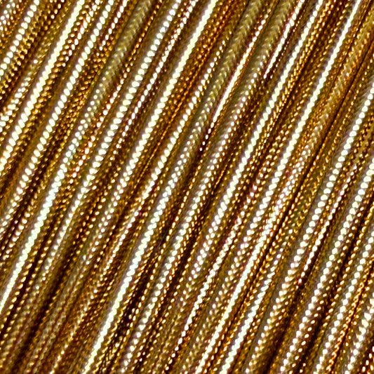 Vintage Metallic Gold Cord, 6mm wide, sold per metre