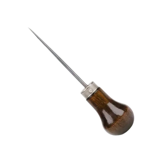 Gourd Shape Awl with Wooden Handle for Breaking Beads and Leather Craft